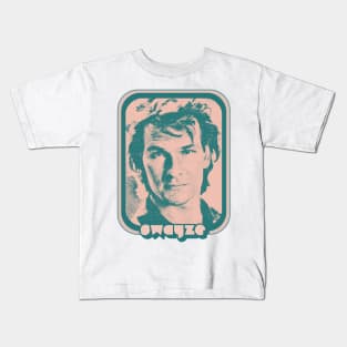 Patrick Swayze // Retro 80s Fan Aesthetic Design Kids T-Shirt